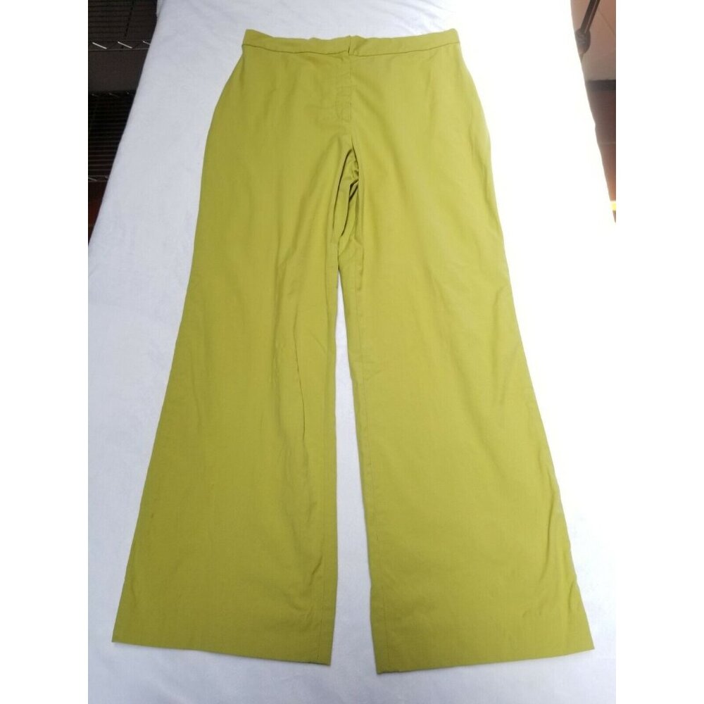 Gunext For Grocery Store Womens Pants High Rise Sz 8 Yellow Cotton Made In Italy